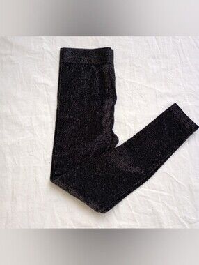Blue Star Clothing Co Black Sparkling Leggings Party Holiday Egirl New Years Med